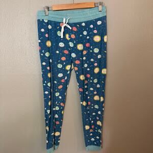 LITTLE SLEEPIES Blue Planet Jogger Pants Size Small Comfort sleepwear